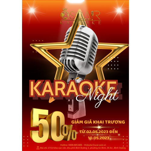 Nguyễn Lê Phát - Poster khai trương oscar karaoke